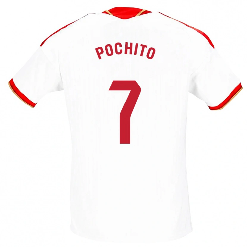 Danxen Criança Camisola Pochito #7 Branco Vermelho Principal 2026/27 Camisa