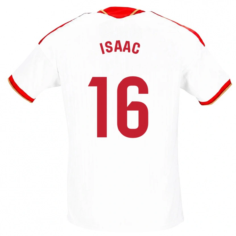 Danxen Criança Camisola Isaac Romero #16 Branco Vermelho Principal 2026/27 Camisa