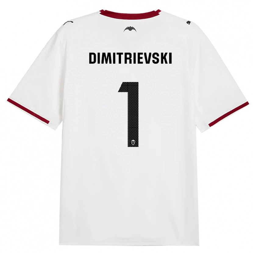 Danxen Criança Camisola Stole Dimitrievski #1 Preto Branco Vermelho Amarelo Principal 2026/27 Camisa