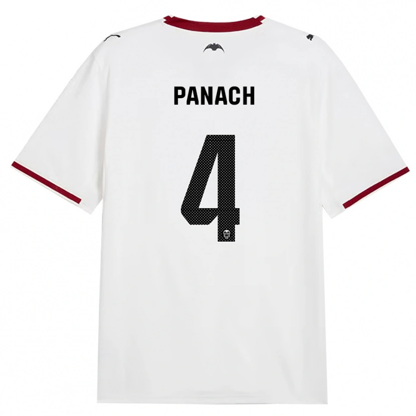 Danxen Criança Camisola Alejandro Panach #4 Preto Branco Vermelho Amarelo Principal 2026/27 Camisa