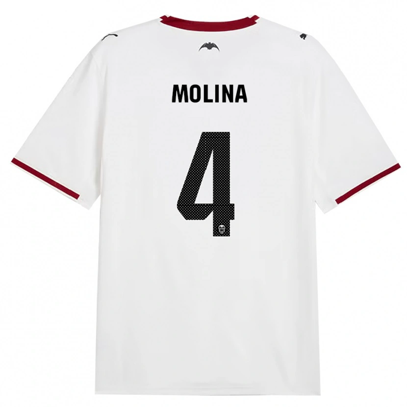 Danxen Criança Camisola María Molina #4 Preto Branco Vermelho Amarelo Principal 2026/27 Camisa