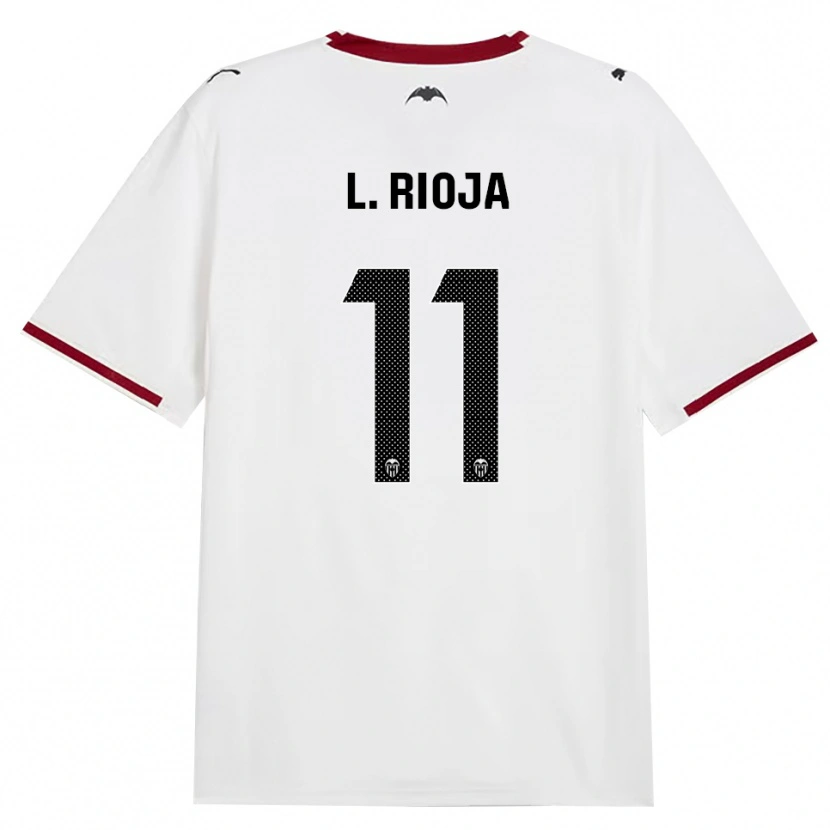 Danxen Criança Camisola Luis Rioja #11 Preto Branco Vermelho Amarelo Principal 2026/27 Camisa