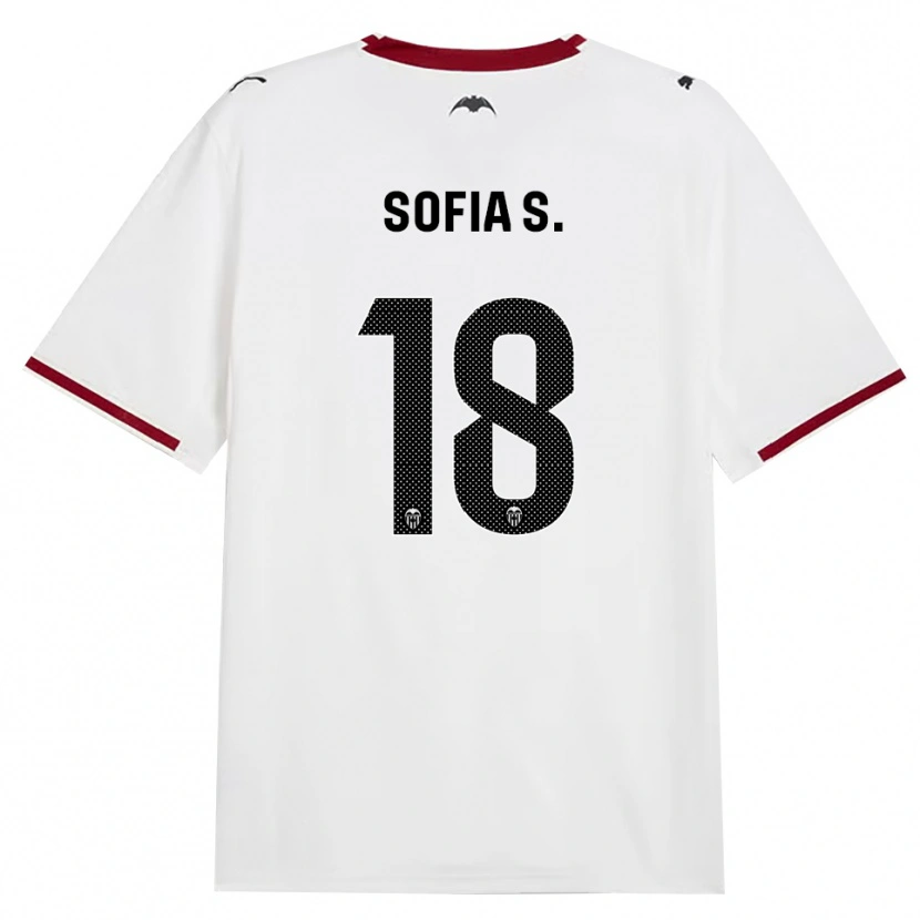 Danxen Criança Camisola Sofia Silva #18 Preto Branco Vermelho Amarelo Principal 2026/27 Camisa