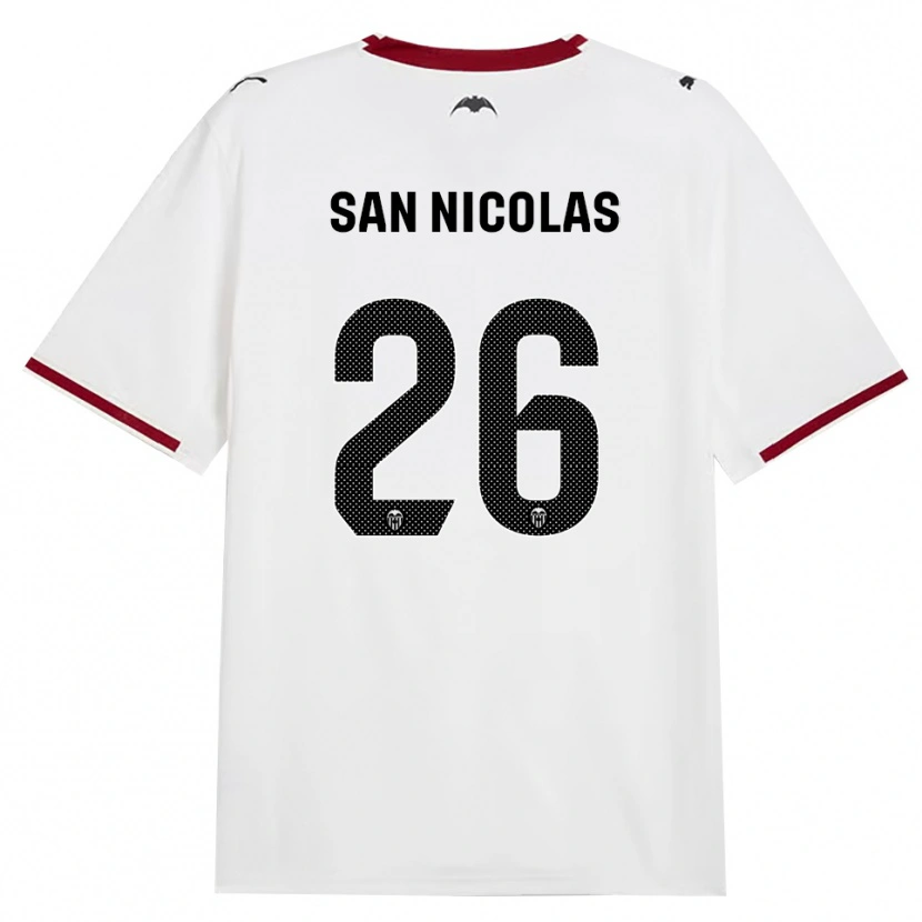 Danxen Criança Camisola Olga San Nicolas #26 Preto Branco Vermelho Amarelo Principal 2026/27 Camisa