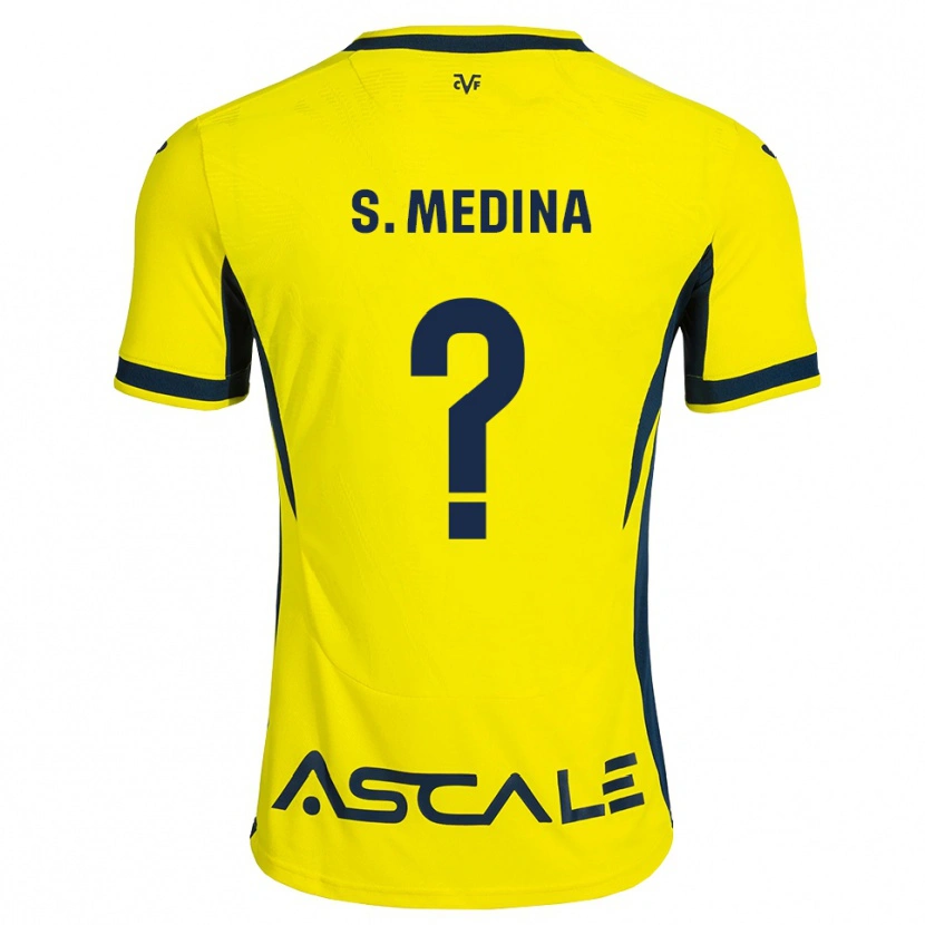 Danxen Criança Camisola Sara Medina #0 Amarelo Preto Vermelho Principal 2026/27 Camisa