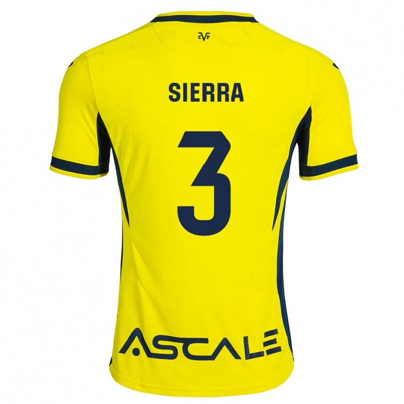 Danxen Criança Camisola Ismael Sierra #3 Amarelo Preto Vermelho Principal 2026/27 Camisa