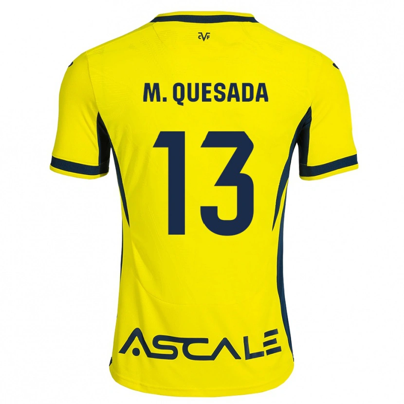 Danxen Criança Camisola Montserrat Quesada Carrasco #13 Amarelo Preto Vermelho Principal 2026/27 Camisa