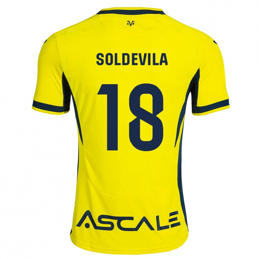 Danxen Criança Camisola Paola Soldevila #18 Amarelo Preto Vermelho Principal 2026/27 Camisa