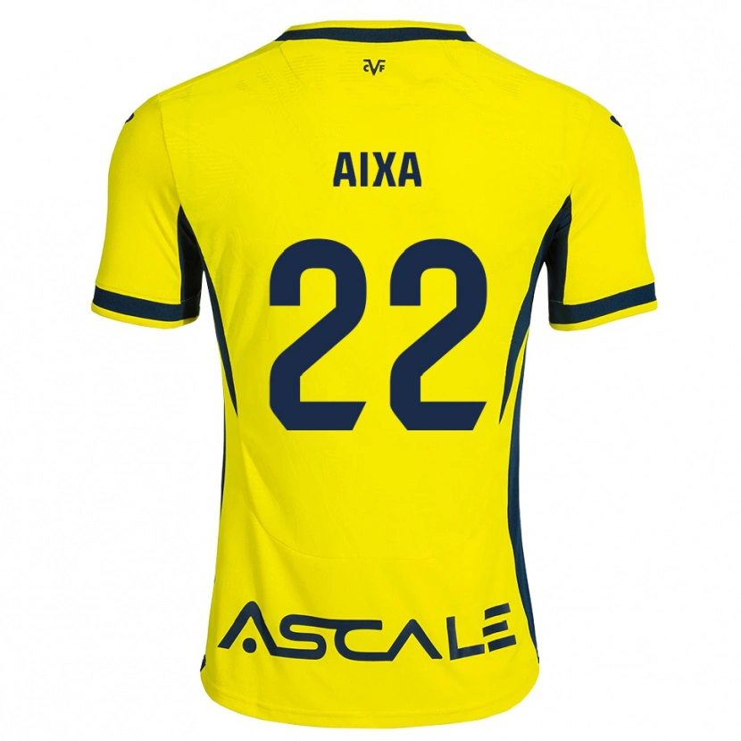 Danxen Criança Camisola Aixa Salvador #22 Amarelo Preto Vermelho Principal 2026/27 Camisa