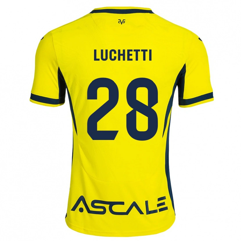 Danxen Criança Camisola Danilo Luchetti #28 Amarelo Preto Vermelho Principal 2026/27 Camisa
