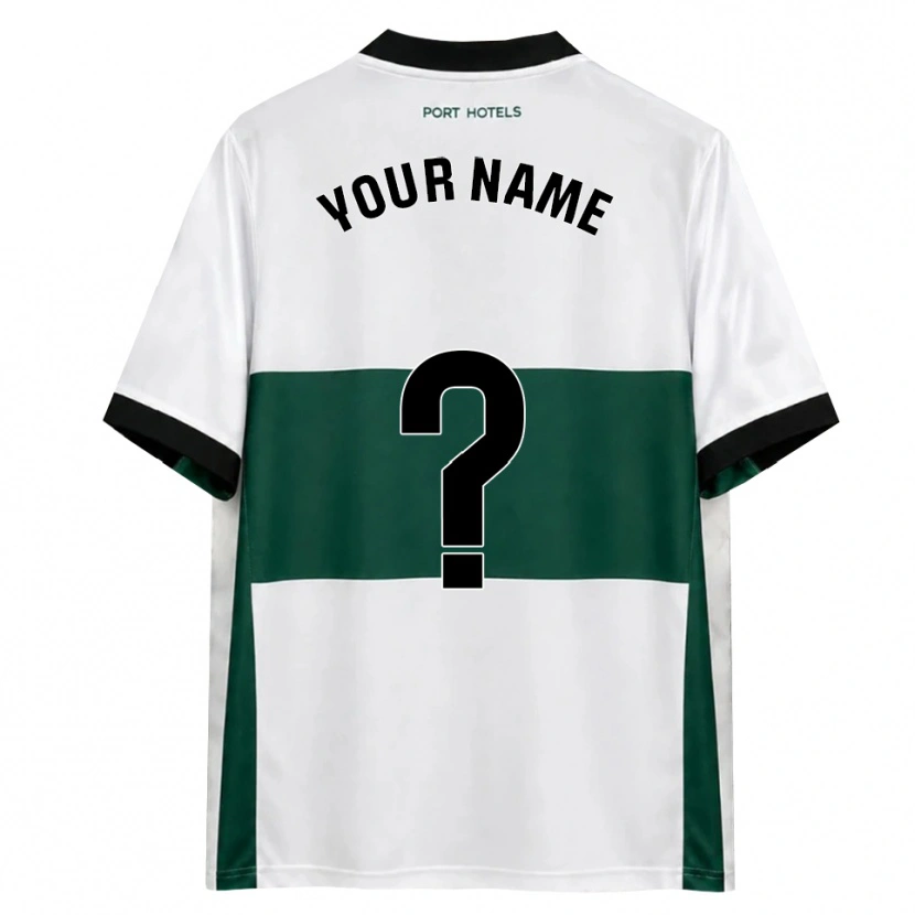Danxen Criança Camisola Seu Nome #0 Verde Branco Vermelho Principal 2026/27 Camisa