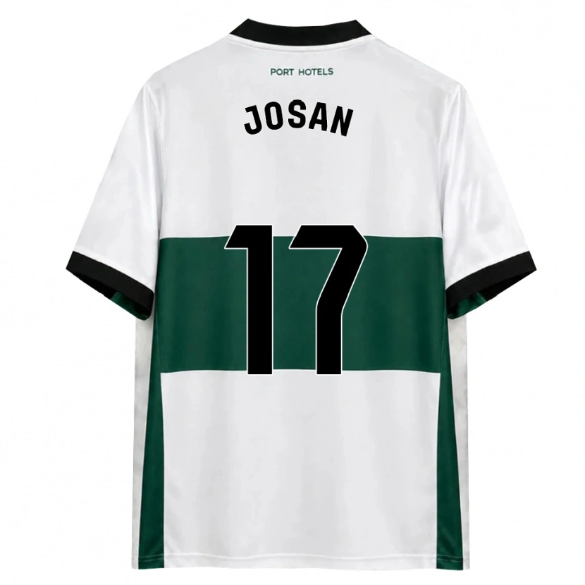 Danxen Criança Camisola José Antonio Ferrández Pomares #17 Verde Branco Vermelho Principal 2026/27 Camisa