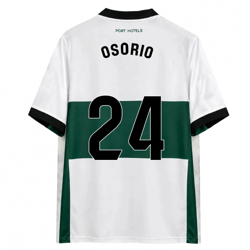 Danxen Criança Camisola Abiel Osorio #24 Verde Branco Vermelho Principal 2026/27 Camisa
