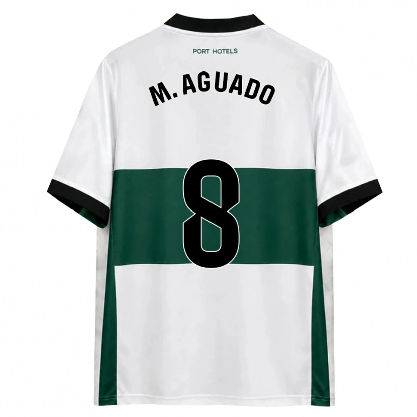 Danxen Criança Camisola Marc Aguado #8 Verde Branco Vermelho Principal 2026/27 Camisa