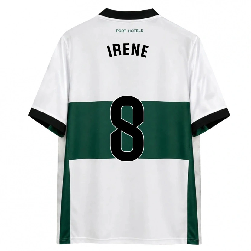 Danxen Criança Camisola Irene Ñiguez García #8 Verde Branco Vermelho Principal 2026/27 Camisa