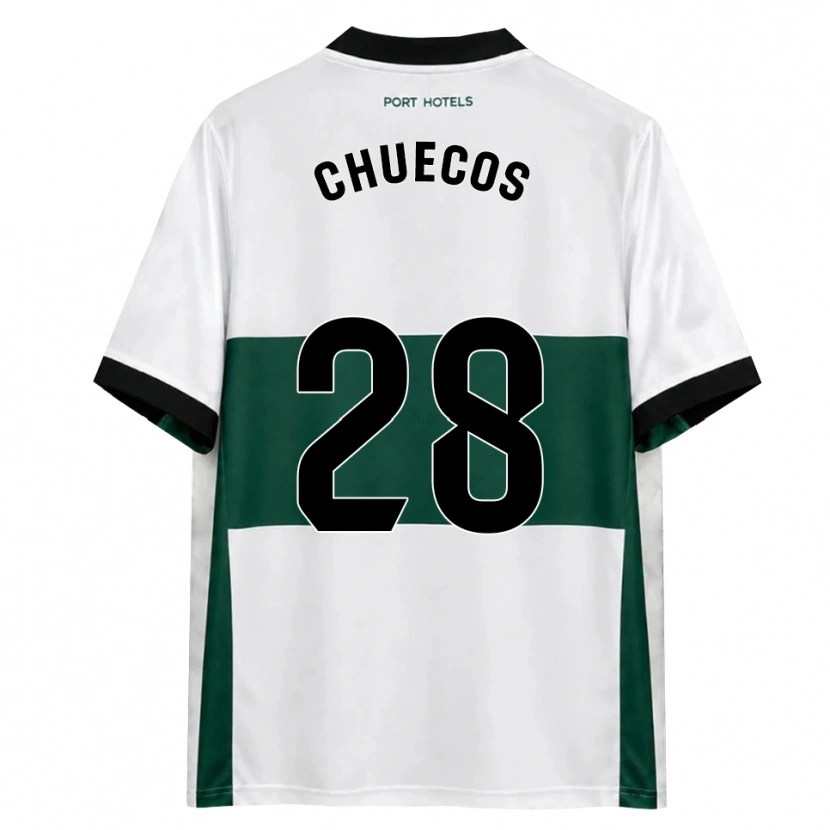 Danxen Criança Camisola Dani Chuecos #28 Verde Branco Vermelho Principal 2026/27 Camisa