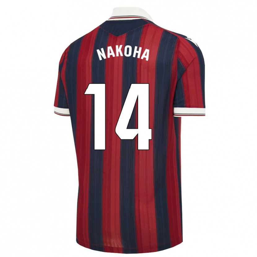 Danxen Criança Camisola Huseini Nakoha #14 Azul Meia-Noite Vermelho Principal 2026/27 Camisa