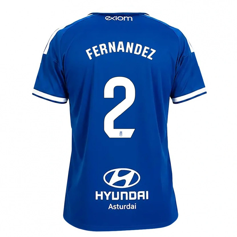 Danxen Criança Camisola Adrián Fernández #2 Azul Médio Branco Principal 2026/27 Camisa