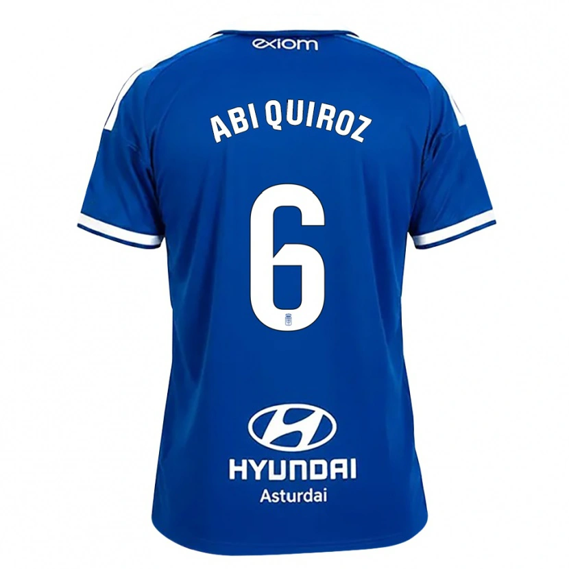 Danxen Criança Camisola Abi Quiroz #6 Azul Médio Branco Principal 2026/27 Camisa