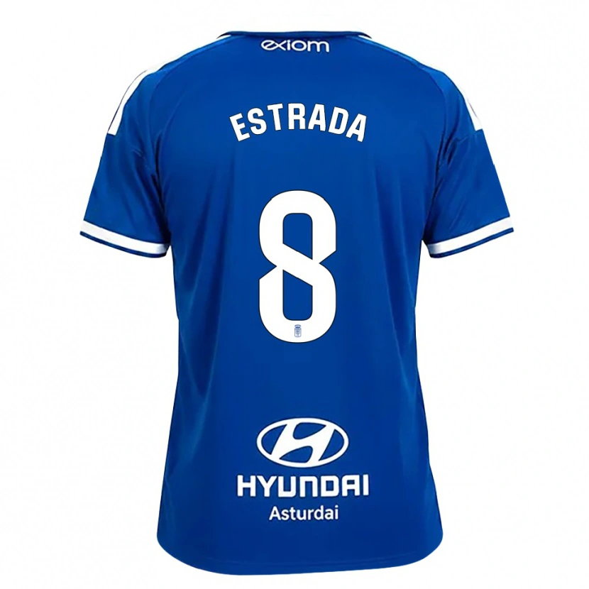 Danxen Criança Camisola Nacho Estrada #8 Azul Médio Branco Principal 2026/27 Camisa