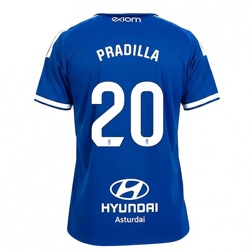 Danxen Criança Camisola Elena Pradilla Aranda #20 Azul Médio Branco Principal 2026/27 Camisa
