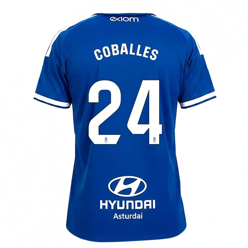Danxen Criança Camisola Jaime Coballes #24 Azul Médio Branco Principal 2026/27 Camisa