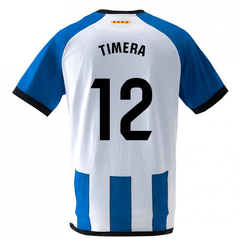 Danxen Criança Camisola Adama Timera #12 Azul Real Branco Principal 2026/27 Camisa