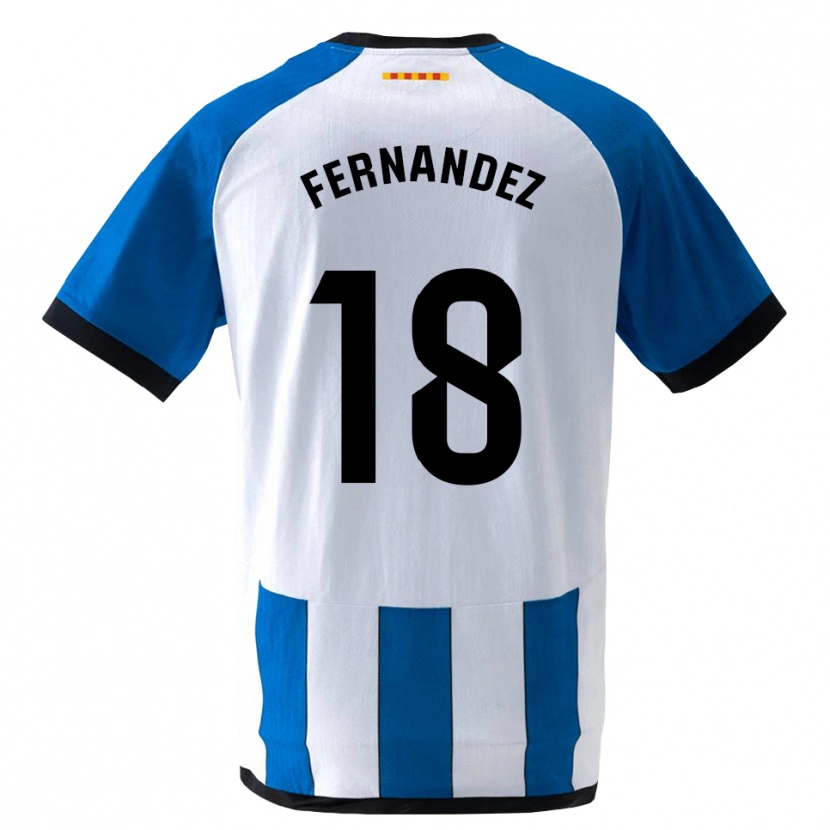 Danxen Criança Camisola Marcos Fernández #18 Azul Real Branco Principal 2026/27 Camisa