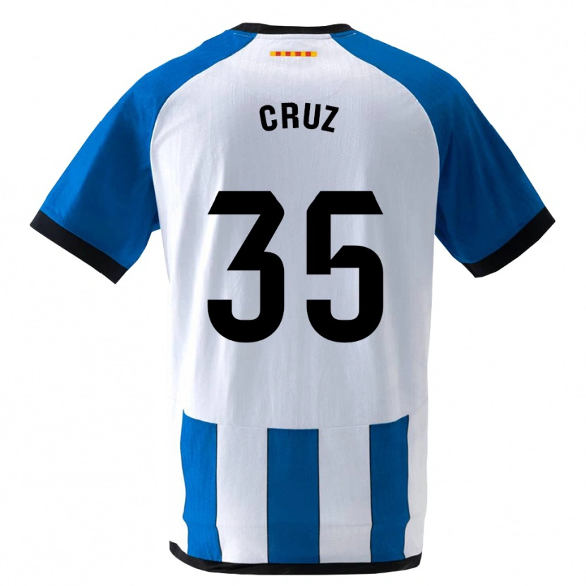 Danxen Criança Camisola Denis Cruz #35 Azul Real Branco Principal 2026/27 Camisa