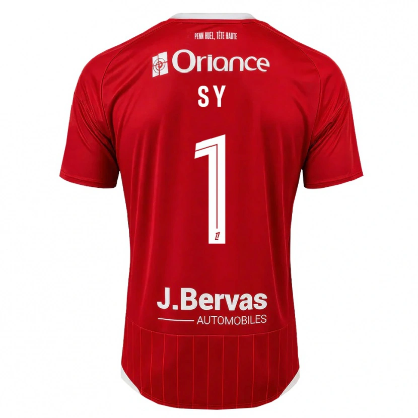 Danxen Criança Camisola Seydou Sy #1 Branco Vermelho Principal 2026/27 Camisa