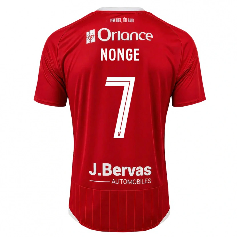 Danxen Criança Camisola Joseph Nonge #7 Branco Vermelho Principal 2026/27 Camisa