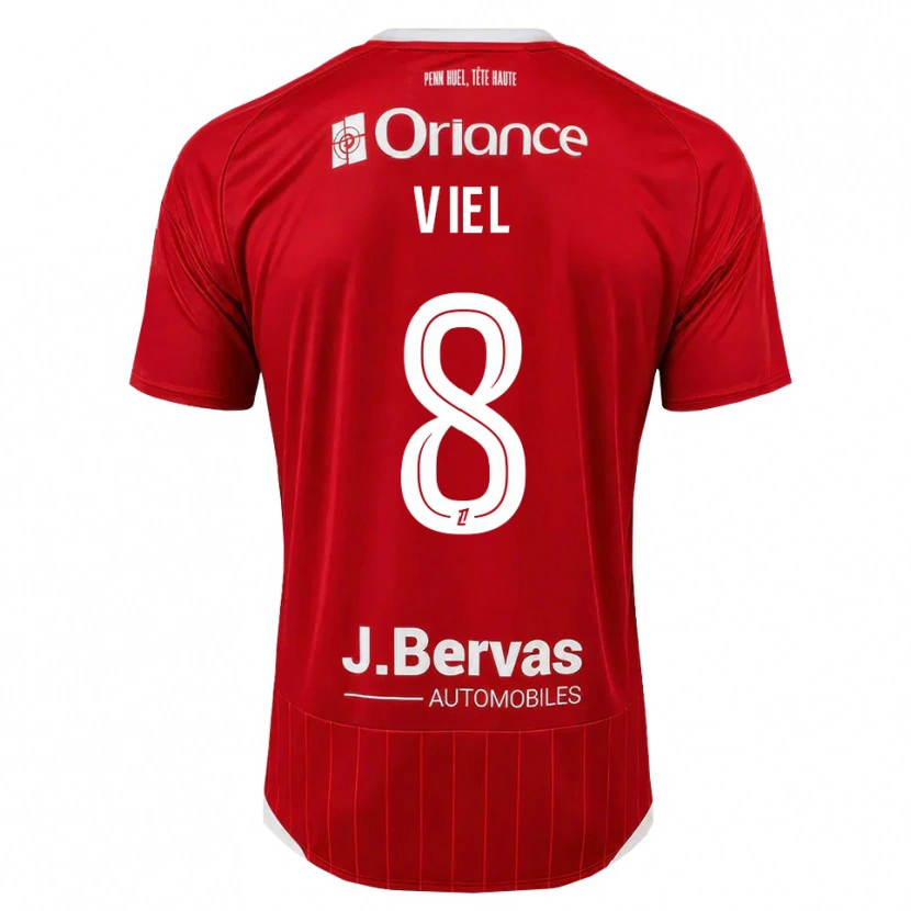 Danxen Criança Camisola Sacha Viel #8 Branco Vermelho Principal 2026/27 Camisa