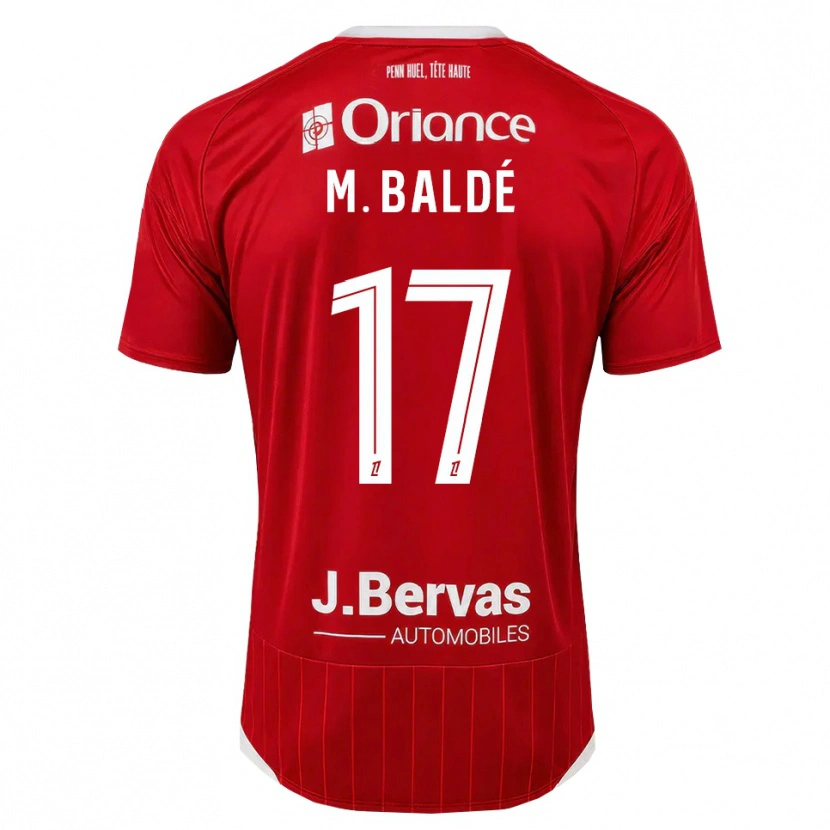 Danxen Criança Camisola Mama Baldé #17 Branco Vermelho Principal 2026/27 Camisa