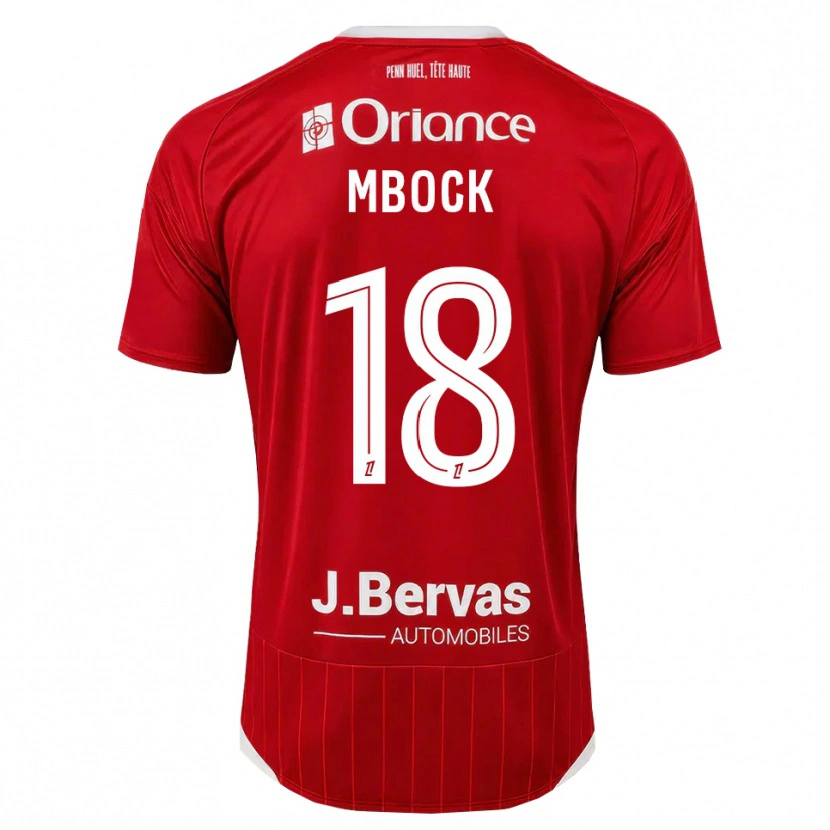 Danxen Criança Camisola Hianga'a Mbock #18 Branco Vermelho Principal 2026/27 Camisa
