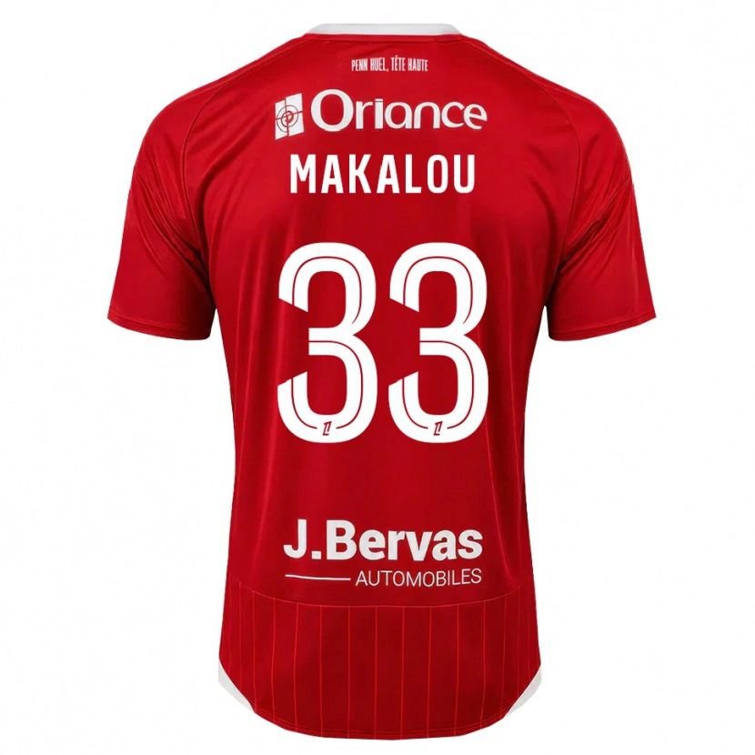 Danxen Criança Camisola Hamidou Makalou #33 Branco Vermelho Principal 2026/27 Camisa
