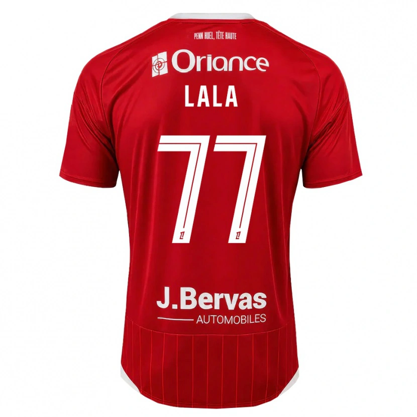 Danxen Criança Camisola Kenny Lala #77 Branco Vermelho Principal 2026/27 Camisa