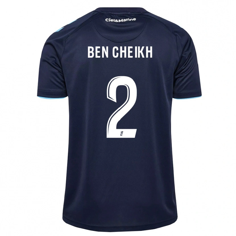 Danxen Criança Camisola Ayman Ben Cheikh #2 Azul Centáurea Azul Meia-Noite Principal 2026/27 Camisa