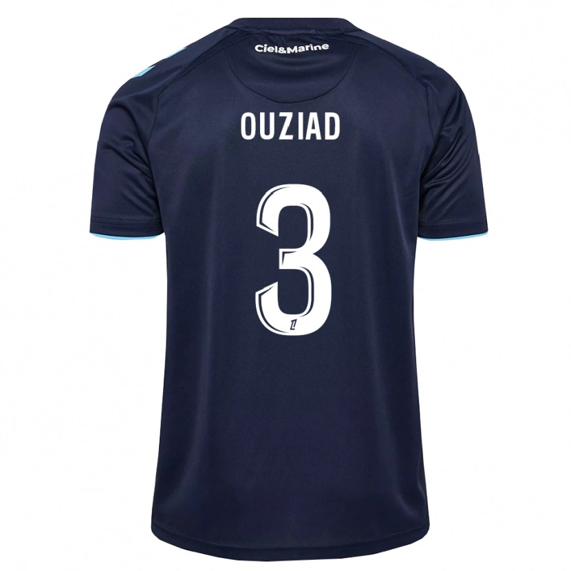 Danxen Criança Camisola Djibril Ouziad #3 Azul Centáurea Azul Meia-Noite Principal 2026/27 Camisa