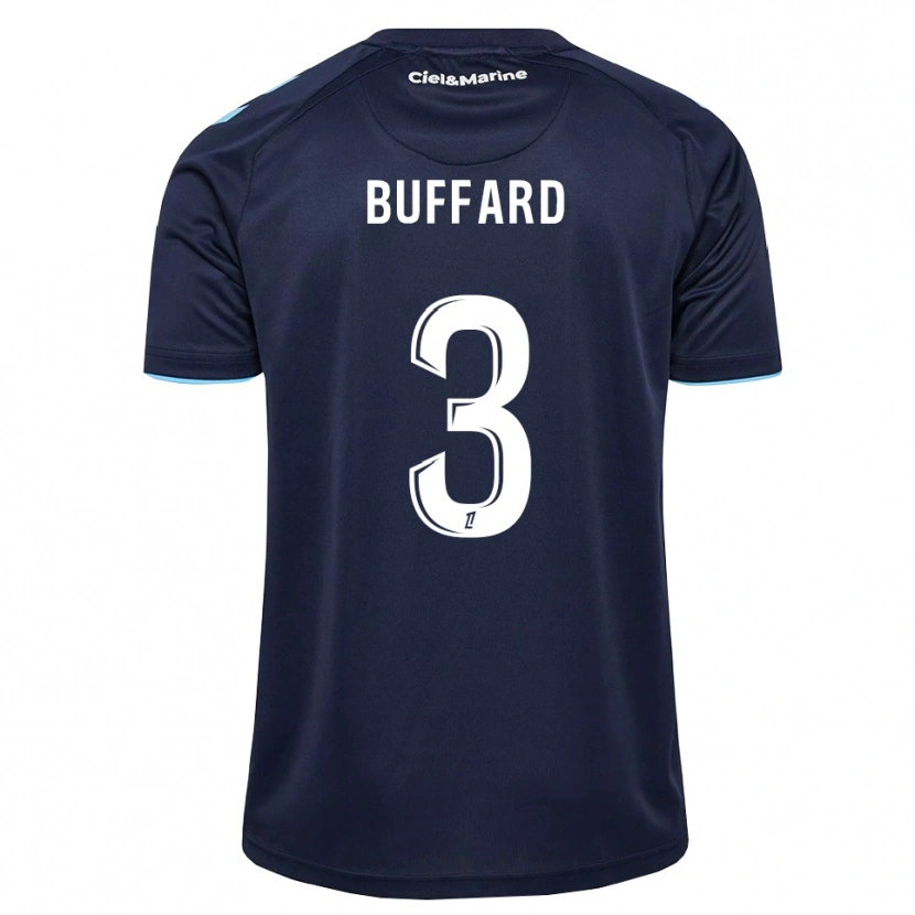 Danxen Criança Camisola Matthieu Buffard #3 Azul Centáurea Azul Meia-Noite Principal 2026/27 Camisa