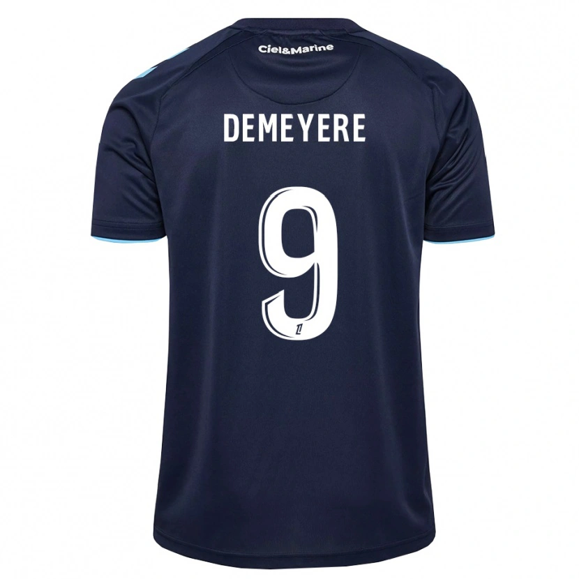 Danxen Criança Camisola Silke Demeyere #9 Azul Centáurea Azul Meia-Noite Principal 2026/27 Camisa