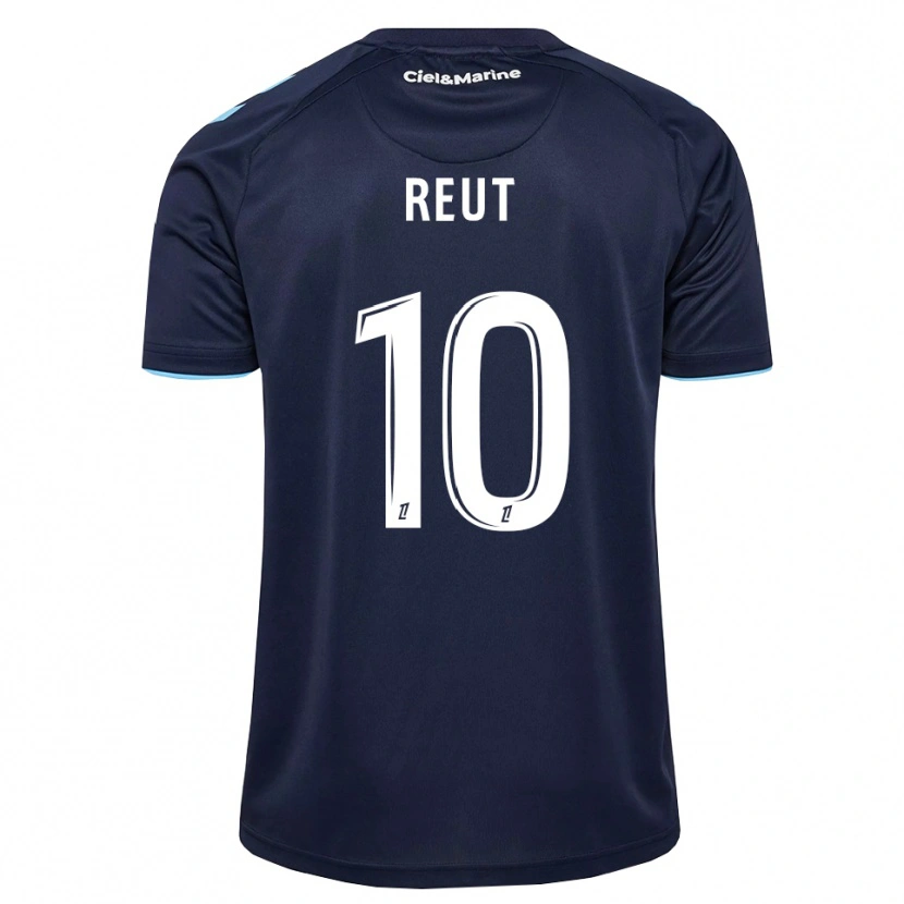 Danxen Criança Camisola Nicolas Reut #10 Azul Centáurea Azul Meia-Noite Principal 2026/27 Camisa