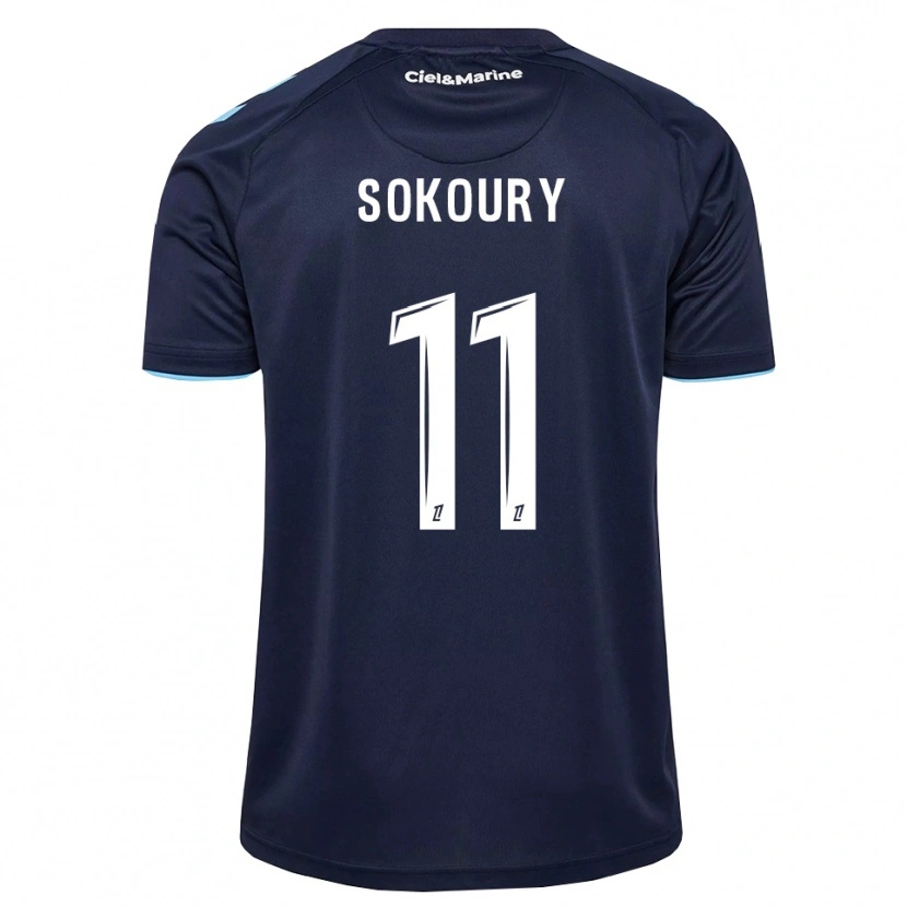 Danxen Criança Camisola Junior Sokoury #11 Azul Centáurea Azul Meia-Noite Principal 2026/27 Camisa