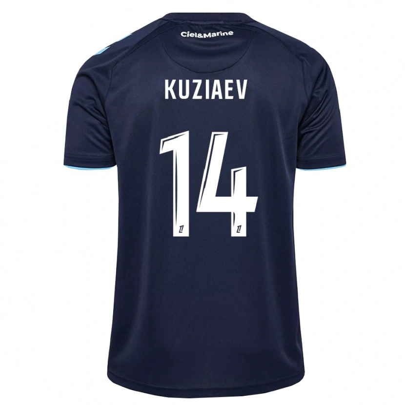 Danxen Criança Camisola Daler Kuzyaev #14 Azul Centáurea Azul Meia-Noite Principal 2026/27 Camisa