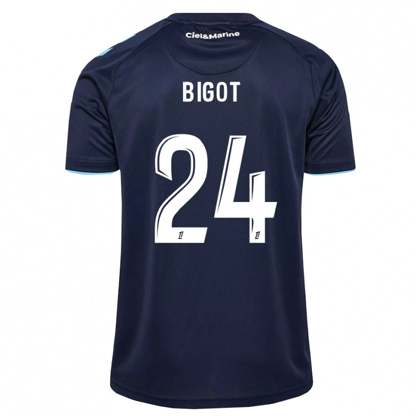 Danxen Criança Camisola Maureen Bigot #24 Azul Centáurea Azul Meia-Noite Principal 2026/27 Camisa