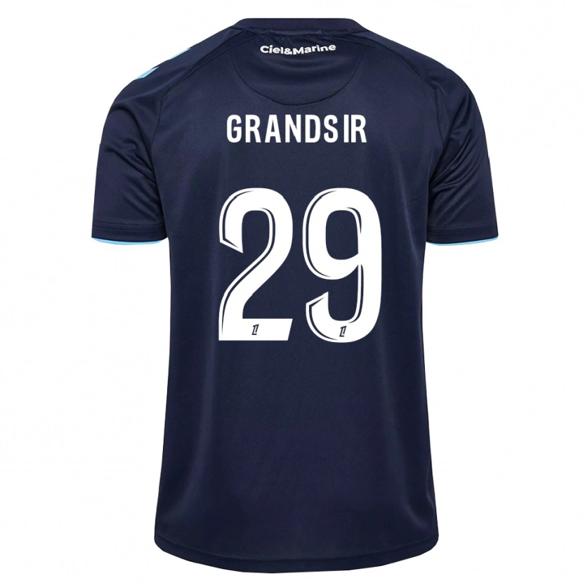 Danxen Criança Camisola Samuel Grandsir #29 Azul Centáurea Azul Meia-Noite Principal 2026/27 Camisa