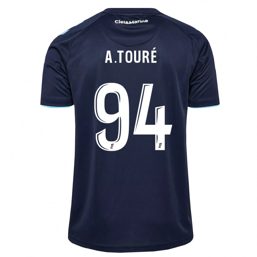 Danxen Criança Camisola Abdoulaye Touré #94 Azul Centáurea Azul Meia-Noite Principal 2026/27 Camisa
