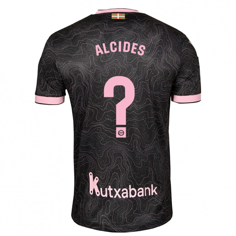Danxen Criança Camisola Diego Alcides #0 Preto Rosa Alternativa 2026/27 Camisa