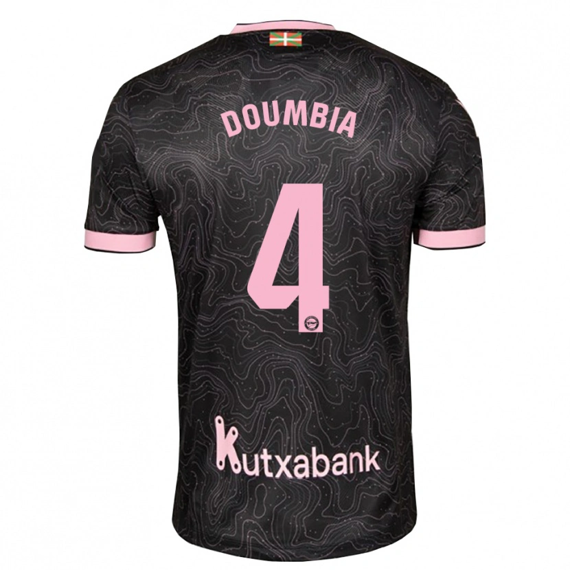 Danxen Criança Camisola Daouda Doumbia #4 Preto Rosa Alternativa 2026/27 Camisa