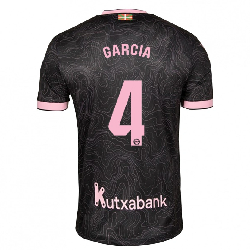 Danxen Criança Camisola Pichi García #4 Preto Rosa Alternativa 2026/27 Camisa