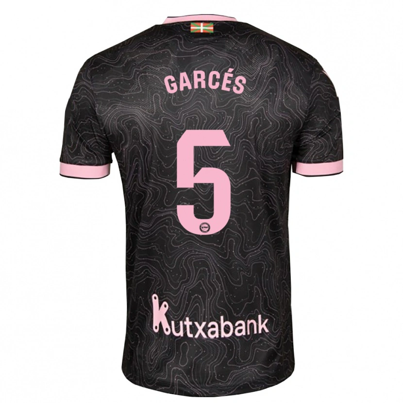 Danxen Criança Camisola Facundo Garcés #5 Preto Rosa Alternativa 2026/27 Camisa